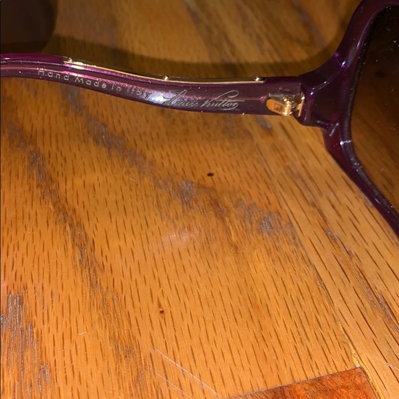 Louis Vuitton Authentic Discontinued Louis Vuitton Purple Glitter Sunglasses - Picture 7 of 9